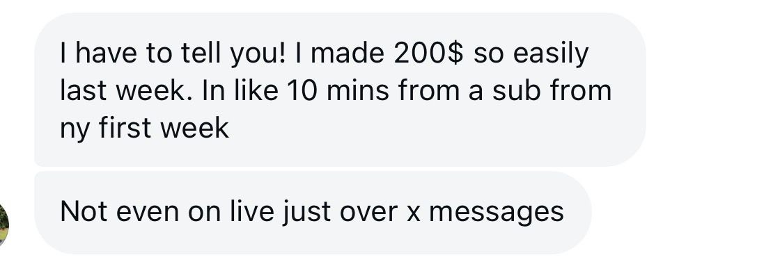 Student testimonial — made $200 in first week